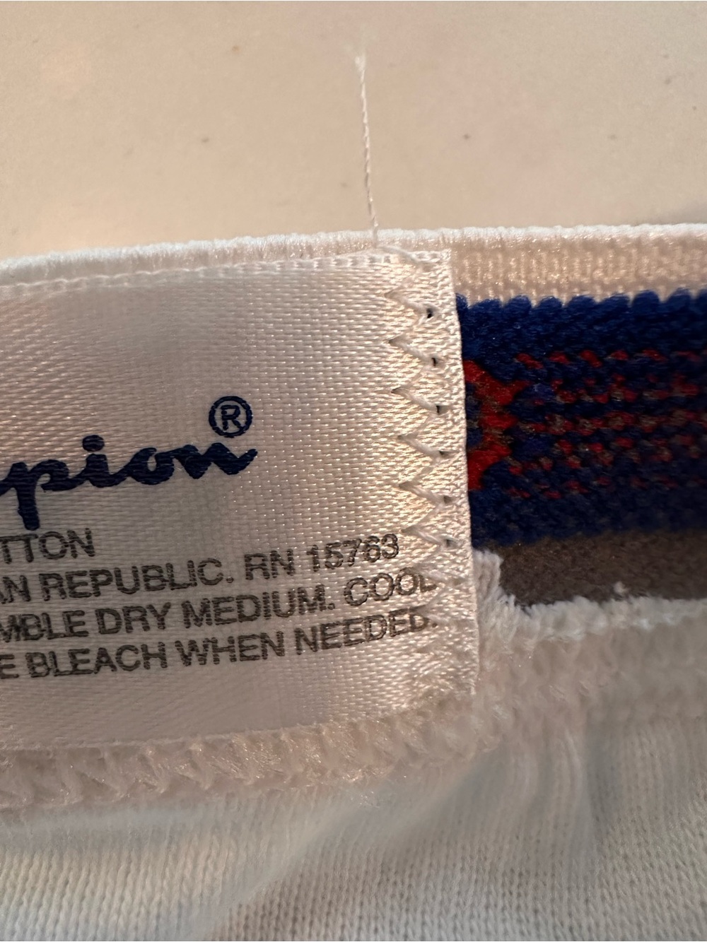 Vtg 1990s Champion Mens White Briefs Sz 36 High Rise Cotton Underwear RN15763 - Picture 6 of 6